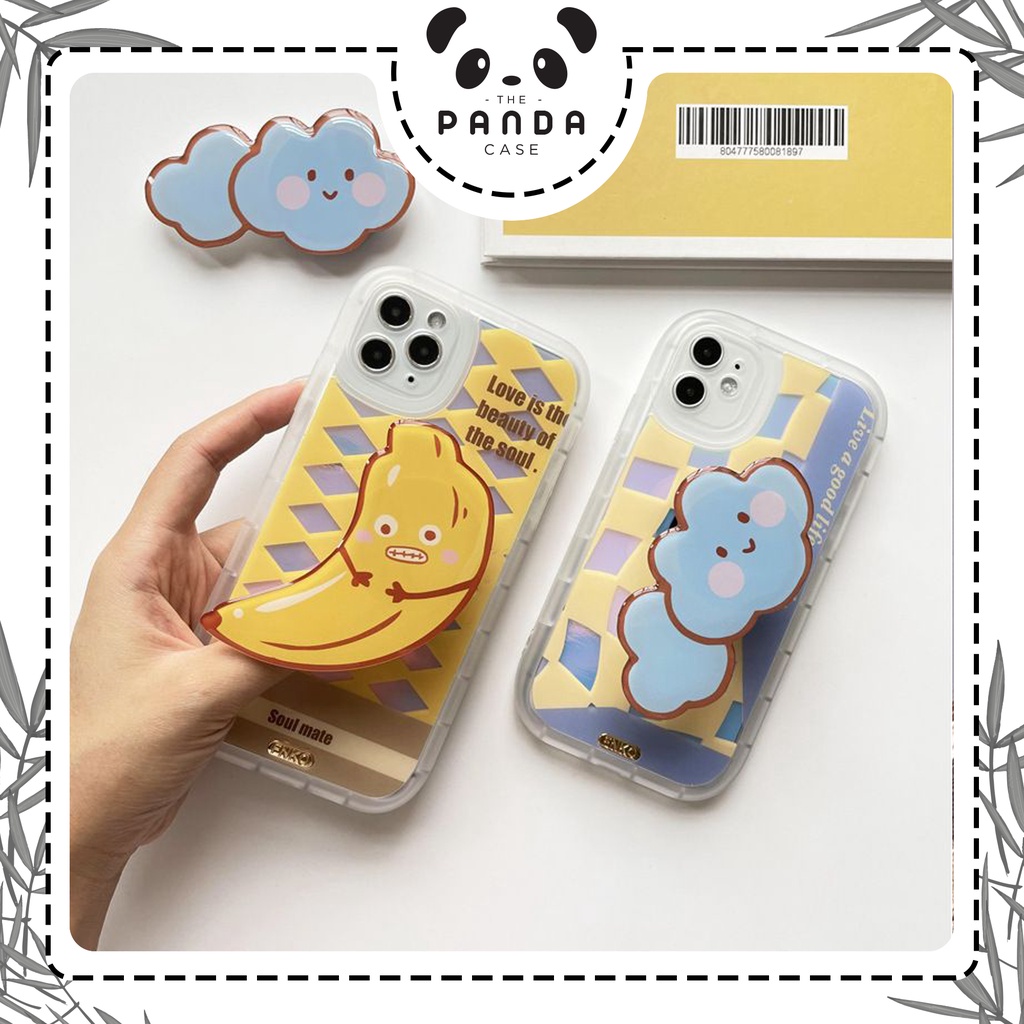 [TPC] BISA COD Pop Socket Pisang Awan Phone Holder HP Korean Style Banana Cloud Cute Aesthetic LL008