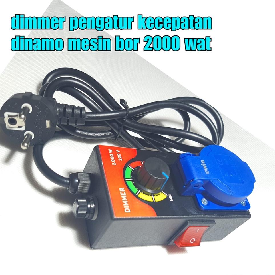 Big Sale DIMMER SCR 2000W DIMMER 2000 WATT / PENGATUR KECEPATAN DINAMO / GERINDA / SPEED CONTROL CON