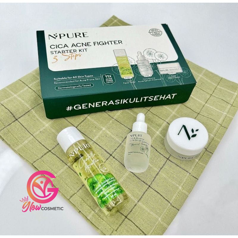 NPURE CICA ACNE FIGHTER STRATER KIT 3 STEPS