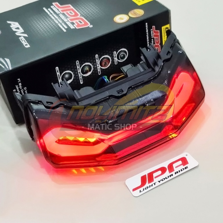 Stoplamp JPA Black Edition Lampu Rem Belakang LED 3 in 1 ADV 150 160