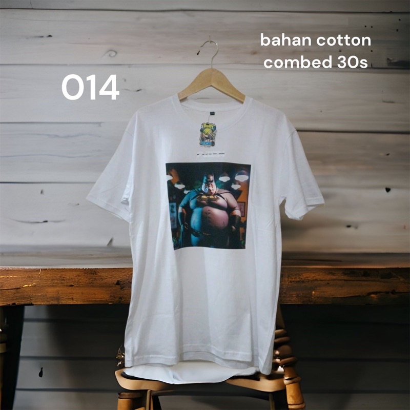 baju polos gambar DTF bahan cotton combed 24s unisex kode 014