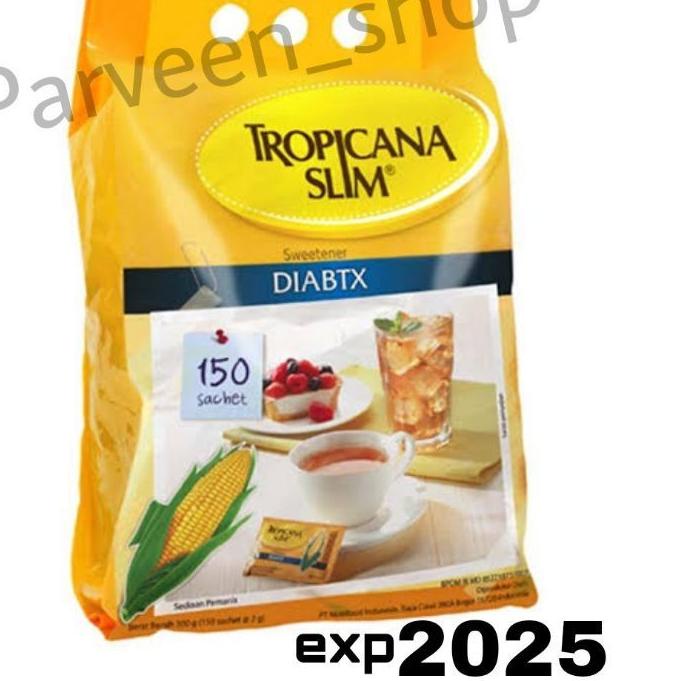 

WOW MURAH GULA TROPICANA SLIM DIABTX SWEETENER 150 SACHET,,