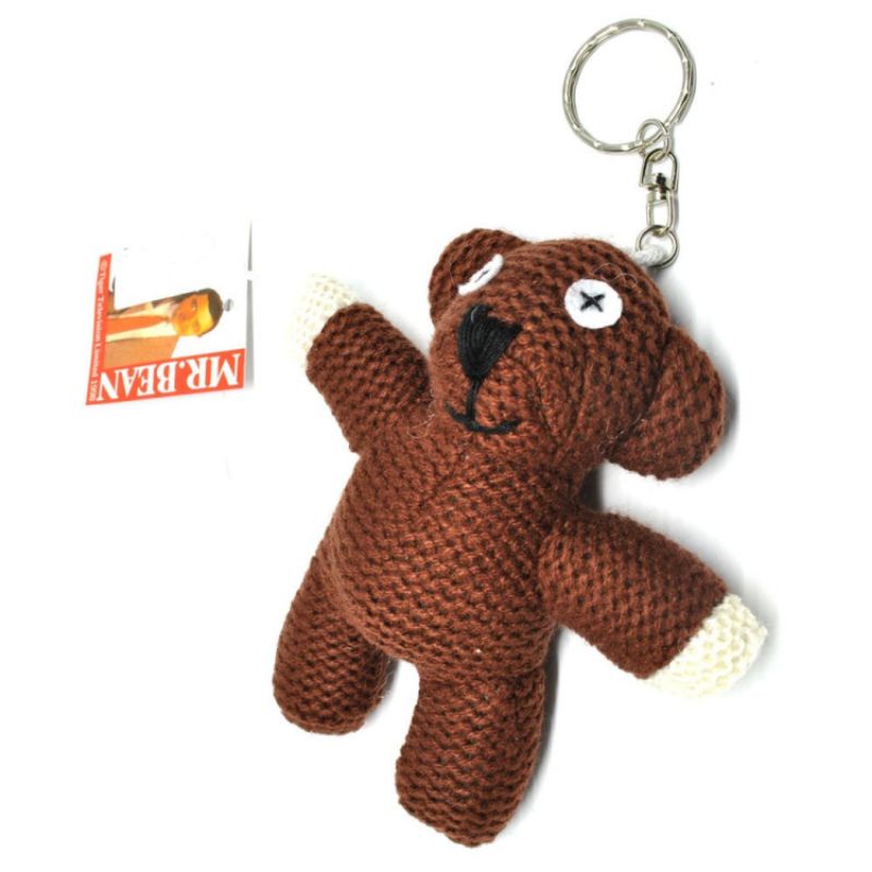Mr. Bean Teddy Bear Plushy Key Chain Boneka Gantungan Kunci Kado Anak
