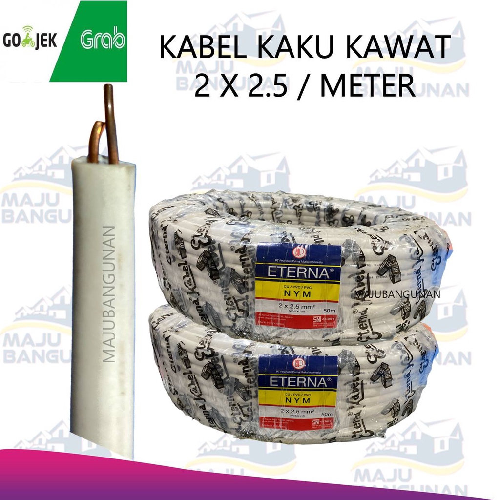 Jual Kabel Kawat Listrik Tembaga Isi X Mm Kabel Kawat Eterna X Nym Per Meter