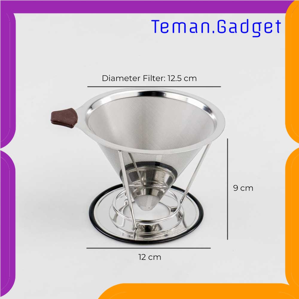 TG - DPR One Two Cups Filter Penyaring Kopi V60 Double Layer Large - F-412