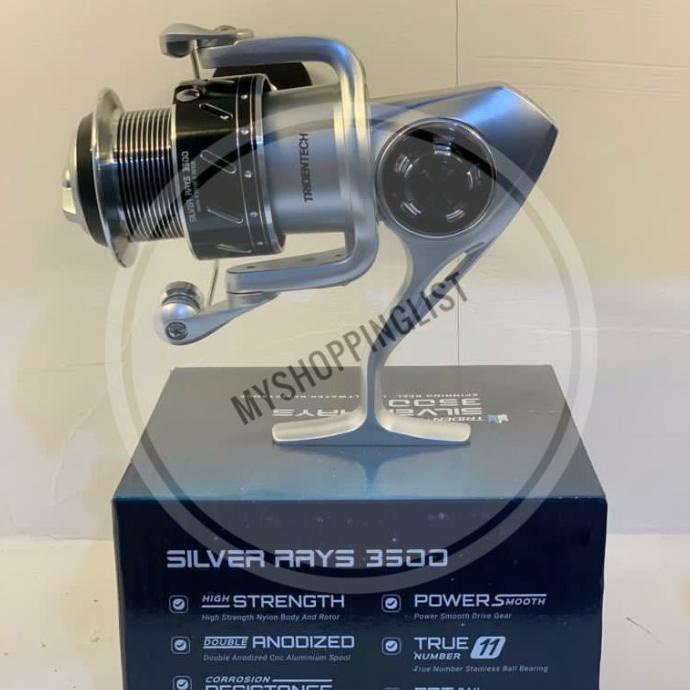 [Bayar DiTempat] Reel Tridentech Silver Rays 3500, 5000, 6000, 7000 Saltwater