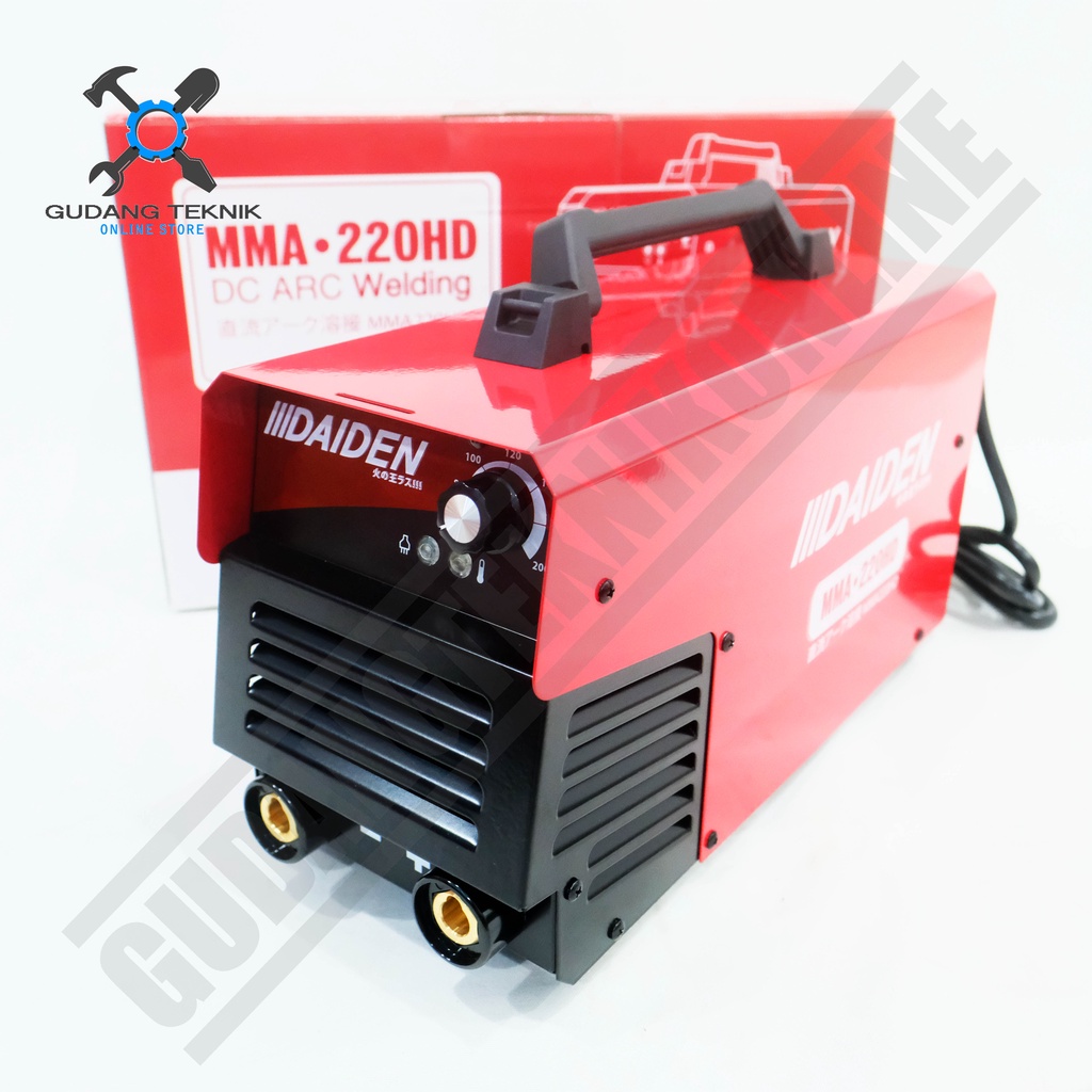 Mesin Las Listrik MMA 220HD DAIDEN / Mesin Travo Trafo Inverter Las 220 Heavy Duty DAIDEN - Welding Inverter MMA-220HD DAIDEN