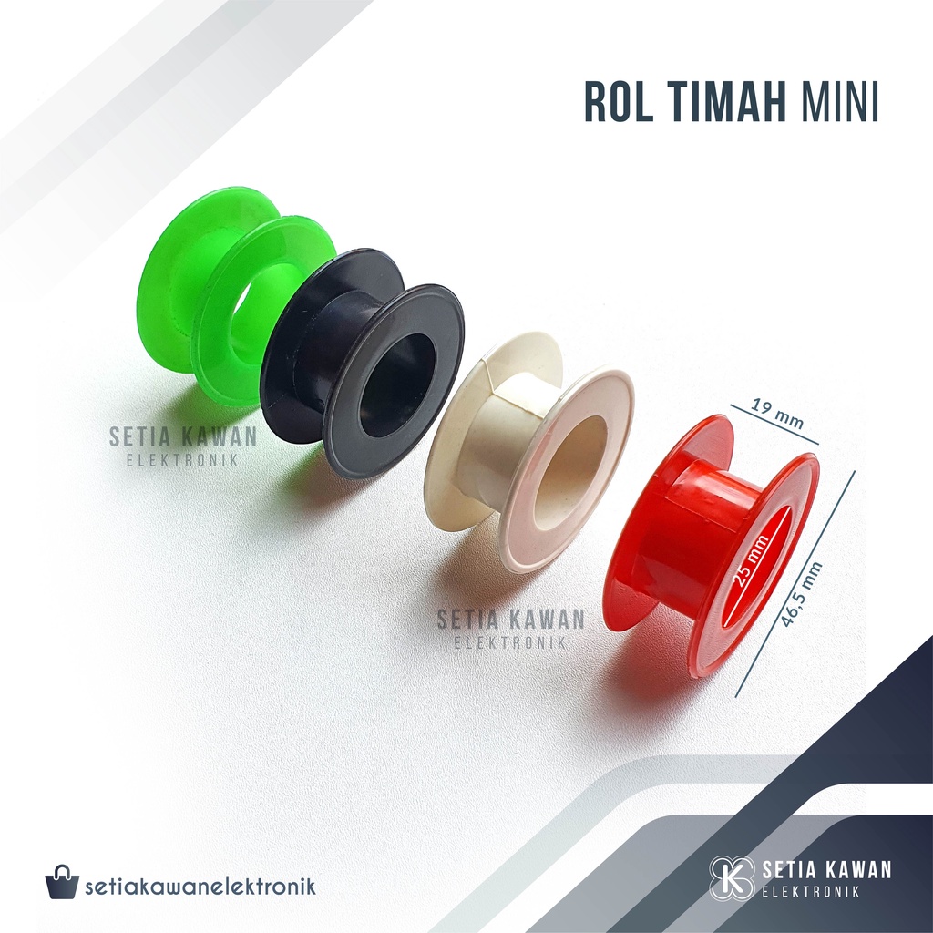 Bobin Rol Kawat Mini / Roll Timah / Tempat Gulungan Kabel / Klosan / Clos / Bobbin Plastik