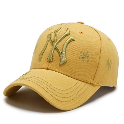 Topi Pria Baseball / Kuning / Topi NY / Bisa COD