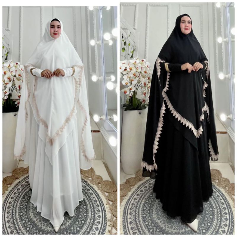 BISA COD ( GAMIS SYAR'I DIJAH ORIGINAL PRODUK EDISI HAJI DAN UMROH) KUALITAS PREMIUM TERBARU
