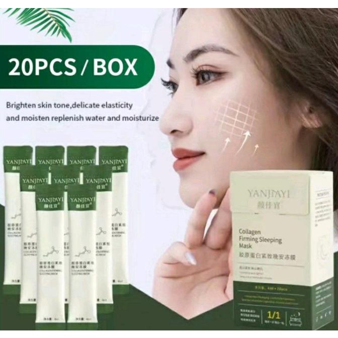 SALE Yanjiayi Collagen Fresh Mask 1 BOX TERMURAH