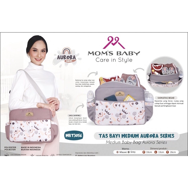 Moms Baby Tas Aurora Series Kecil/Medium/ Ransel/ Jumbo