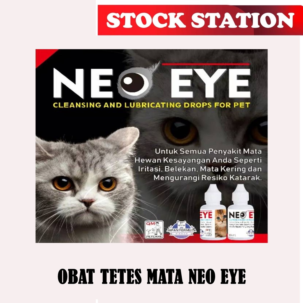 NEO EYE 10ml Obat tetes mata Kucing &amp; Anjing (belekan/bernanah/iritasi/dll)