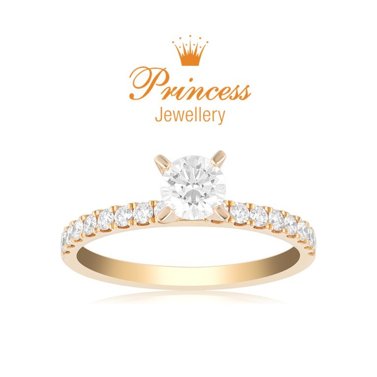 Cincin Berlian GIA Sertifikat PLR867474 Princess Jewellery
