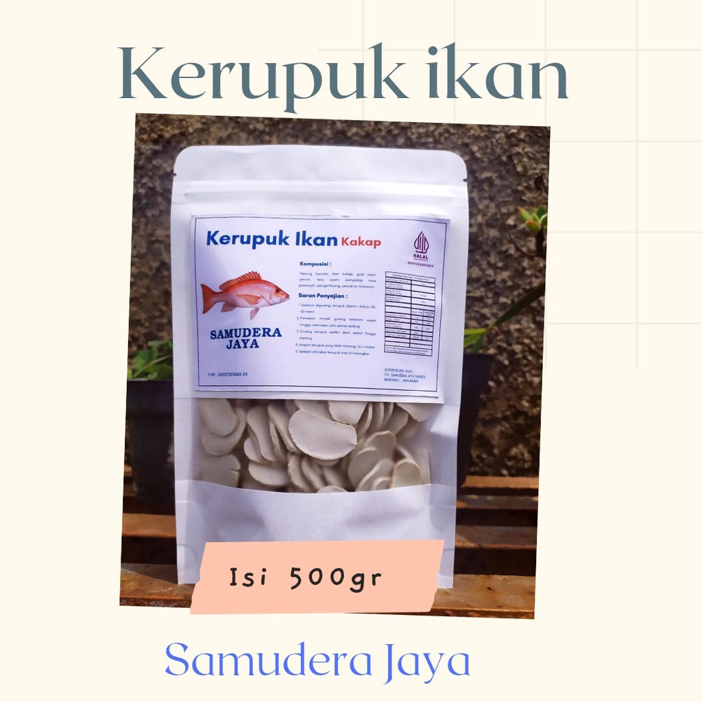 

Kerupuk Ikan Kakap Kerupuk Mentah Samudera Jaya ( KERUPUK IKAN KAKAP 500gr )