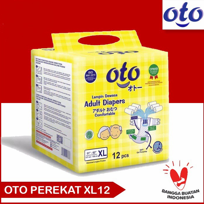 Oto Adult Diapers Perekat XL12