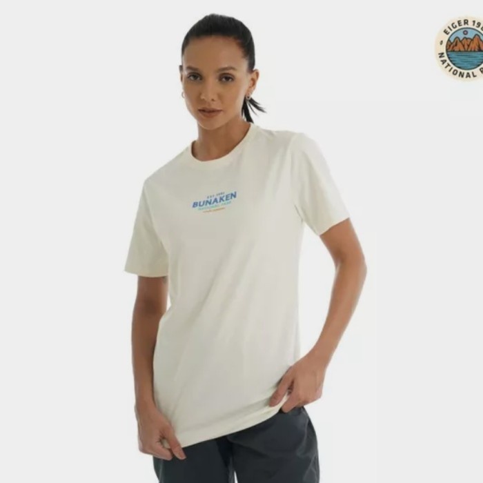 bismillahEIGER BUNAKEN NATIONAL PARK TEES kaos baju t-shirt t shirt - Putih, S