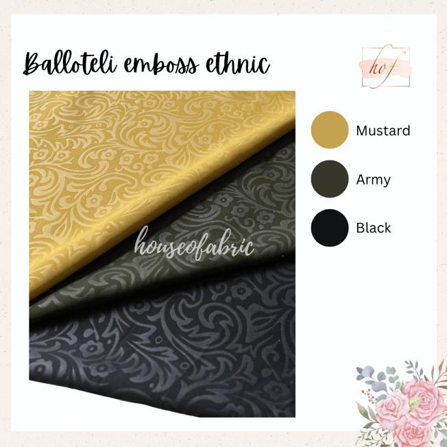 Kain Balloteli Emboss Ethnic ecer METERAN