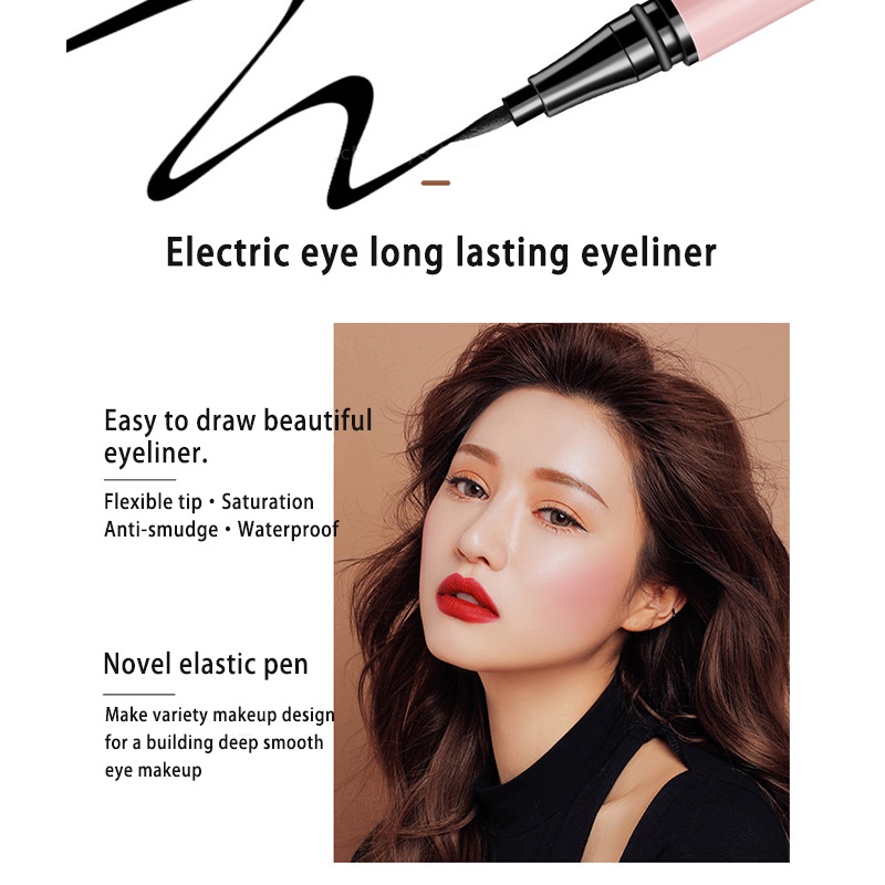 【COD】Eyeliner Waterproof Cat Paw Eyeliner Hitam Long Lasting Eye liner Eyeliner Pen Anti Air Dan Smudge Tahan Lama Import -CH