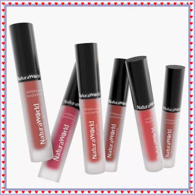 1 Box isi 6 Varian Lipmatte Natura | Lipstik Natura | by Natura World | Naturaworld | Natural World | Naturalworld