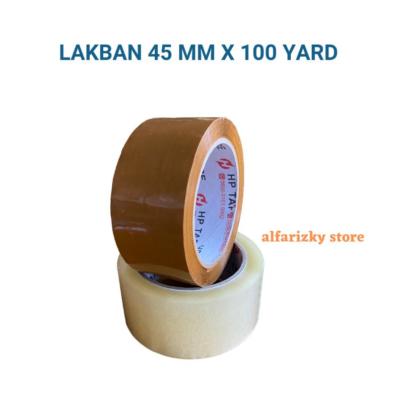 

Lakban Bening Coklat 45 × 100 Yard - Lakban OPP 2 Inchi 48 mm