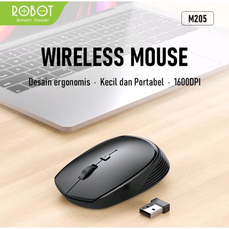 mouse wireles robot m205 2.4G 1600DPI original 100%