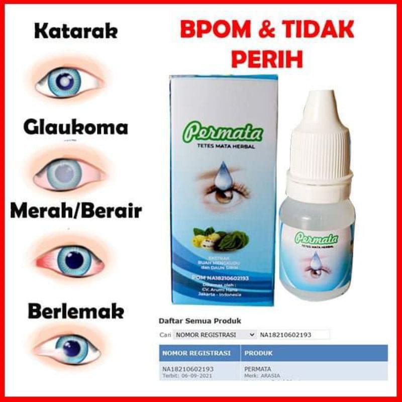 Obat Tetes Mata Permata Herbal || Cairan Tetes Mata Permata Original