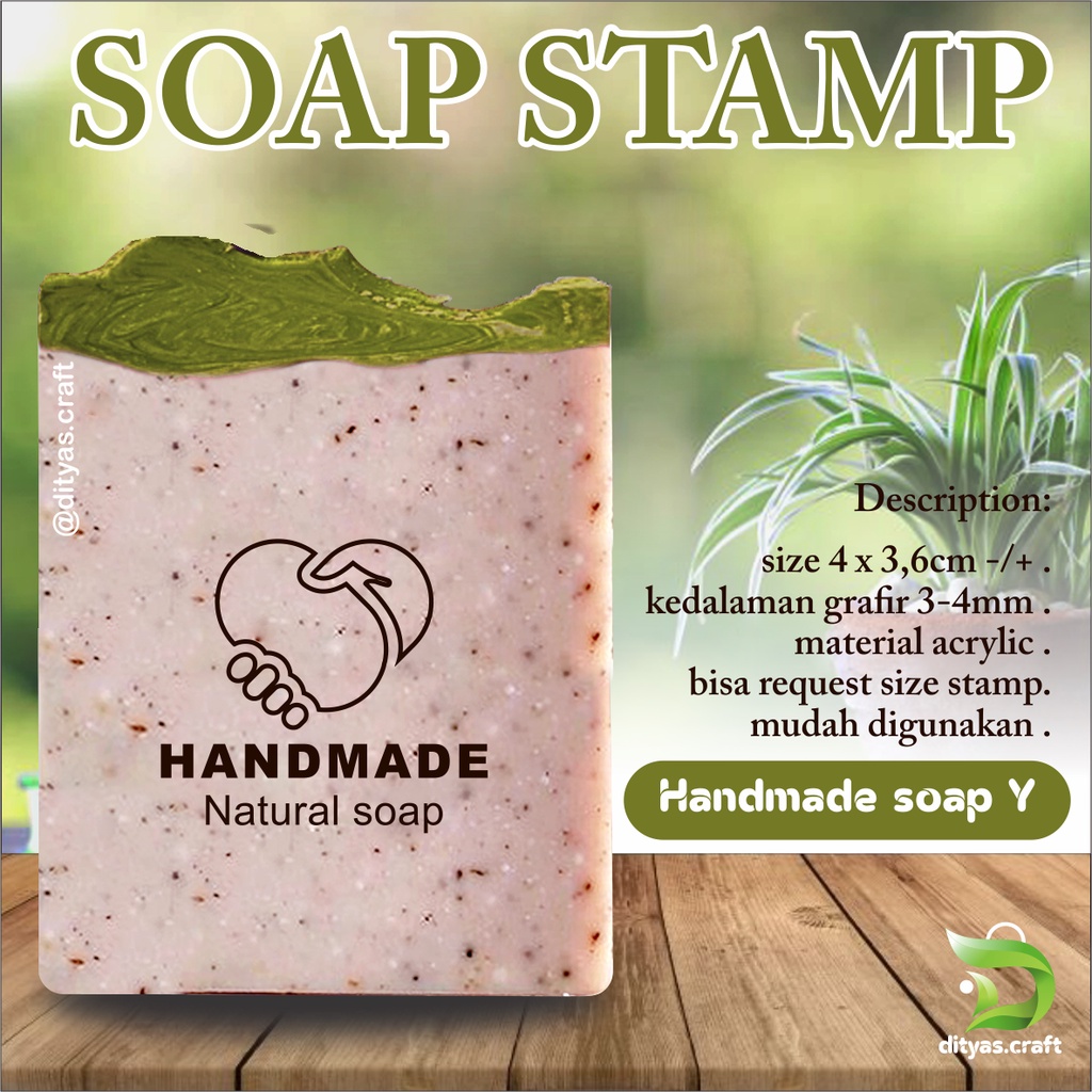 

soap stamp / stempel sabun / handmade soap code Y