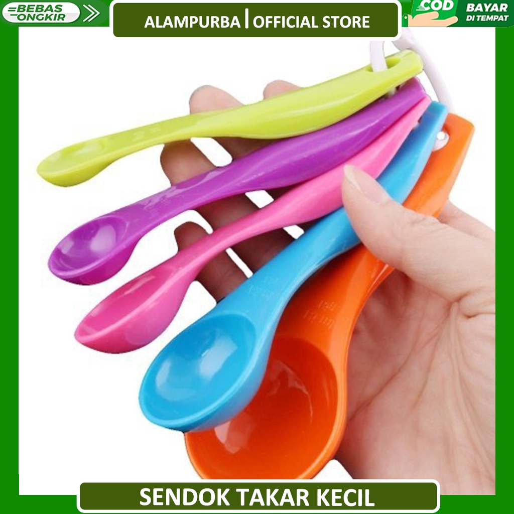 SENDOK TAKAR 5 IN 1 TAKARAN BUMBU SENDOK TAKARAN MAKANAN 5 UKURAN