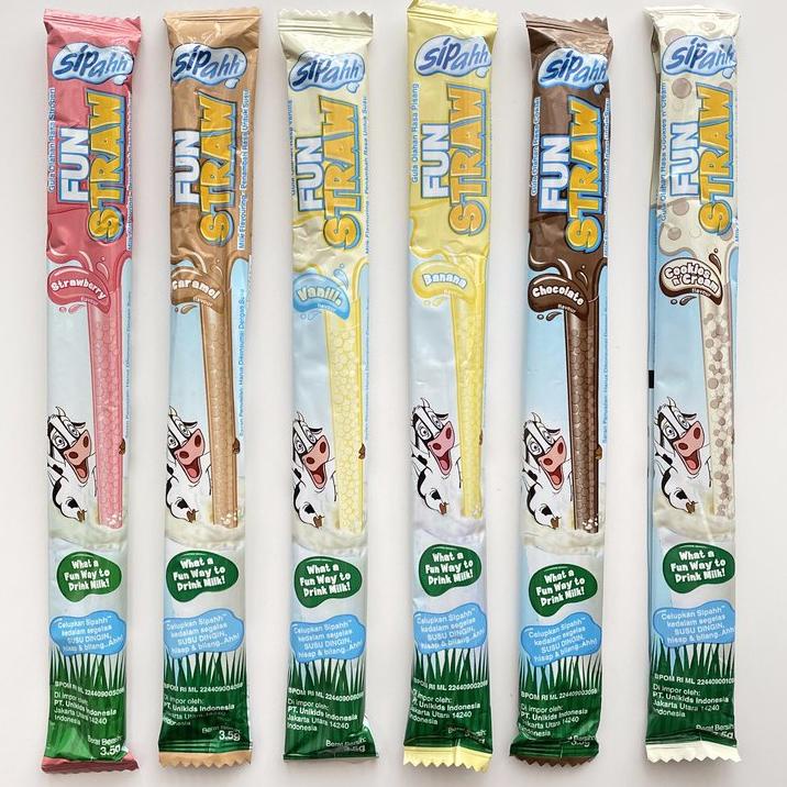 

(M-K6K(㊛) Sipahh Fun Straw Pack 1's (Vanilla) paling laris