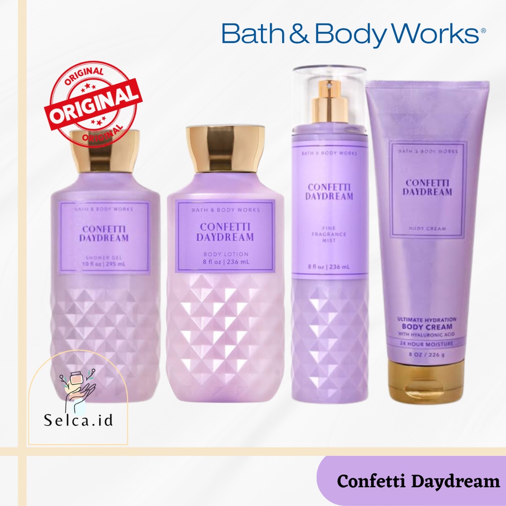 Jual BBW Confetti Daydream Body Mist/ Body Lotion Bath & Body Works