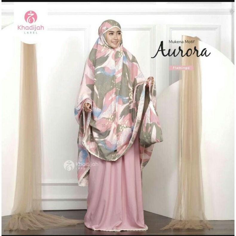 Mukena Khadijah Label-Mukena Jumbo 2 in 1 Aurora