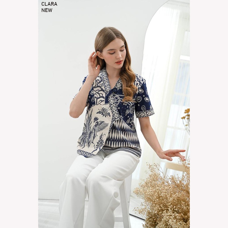 CLARA TOP STANDAR / JUMBO - Atasan Batik Wanita Blouse Wanita