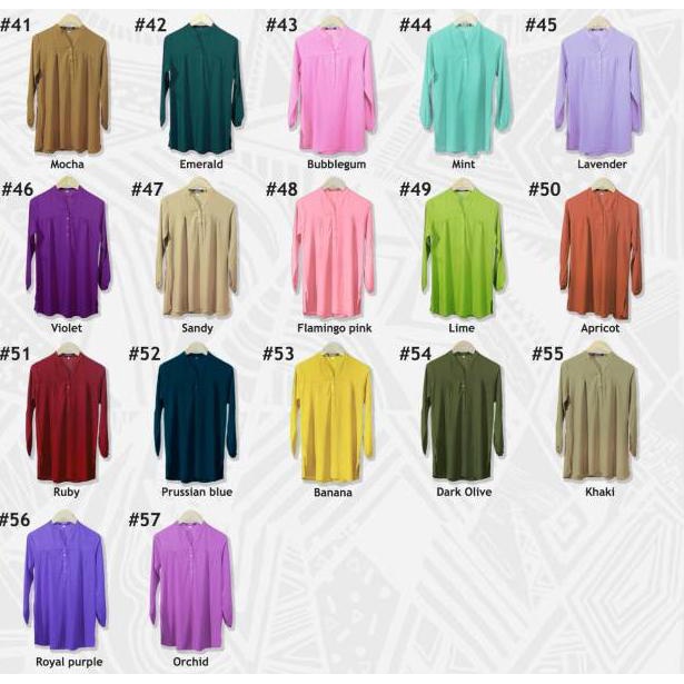 (C-A-W➸) Blus Polos Ijo Muda - Blouse Polos Rayon - Lime- Lime green - ijo stabilo - Baju Adem - Fat