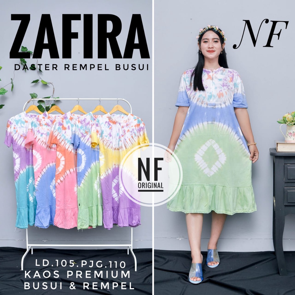 DASTER KAOS REMPEL KEKINIAN MOTIF TIEDYE BUSUI BUMIL KATUN ADEM MURAH