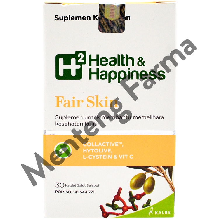 H2 Fair Skin 30 Kaplet - Suplemen Kesehatan Kulit Flek atau Noda Hitam