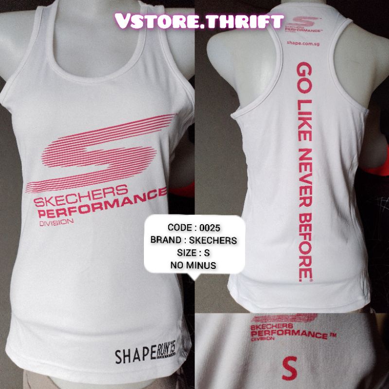 PRELOVED / THRIFT | SKECHERS TANKTOP ATASAN SPORT,GYM,YOGA,FITNEES ORIGINAL BRAND