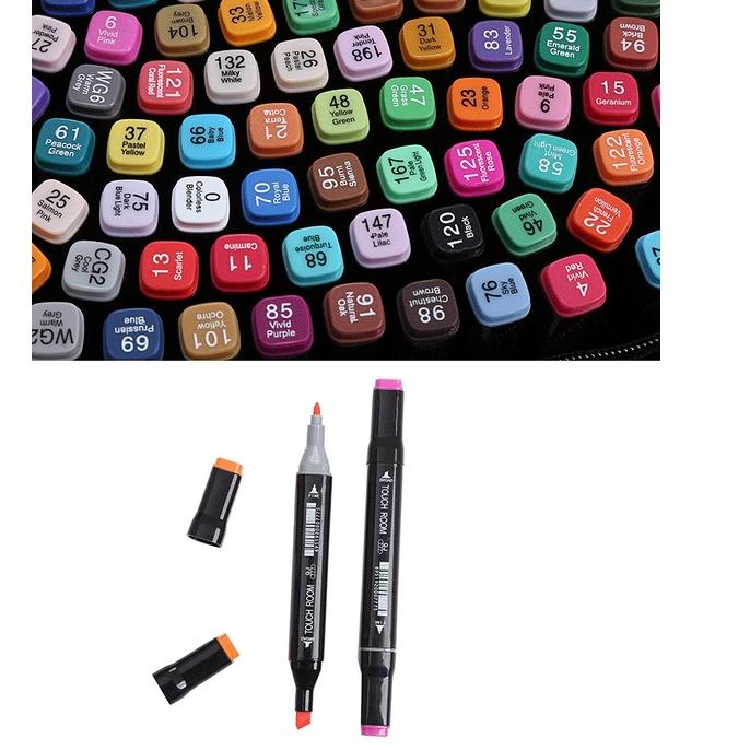 

Grosir lagi 1.1 touch 80/60/48/36/24/12 Colors Twin Tip Pen Marker Set Dual Head Oily Alcoholic Sketch Markers Brush Pen For Draw Manga Animation Design Art Supplies HOM5