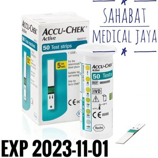 Strip Accu-Chek Active isi 50/ Strip Gula Darah Accu-Chek/Aktive