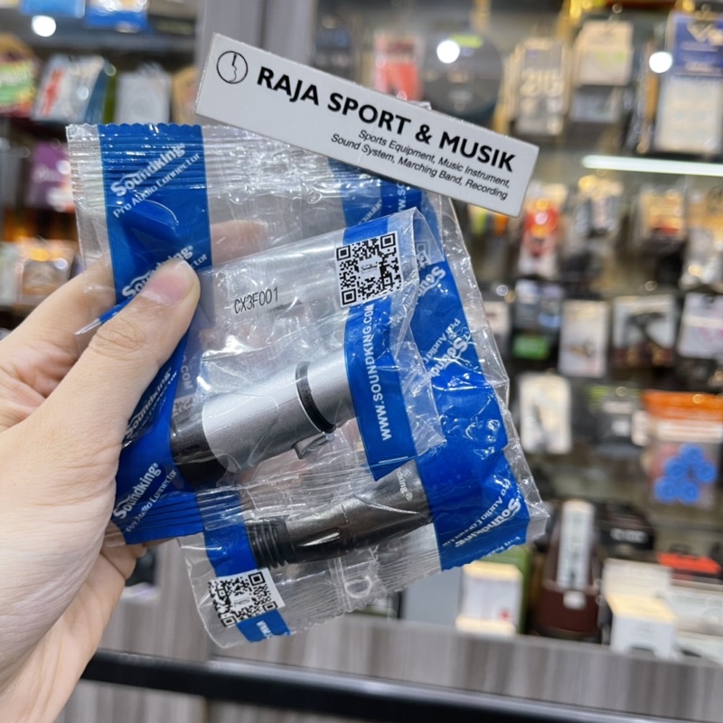 JACK XLR SOUNDKING- SEPASANG MALE FEMALE JANTAN BETINA - ORIGINAL JEK XLR SOUNDKING JANTAN BETINA CA