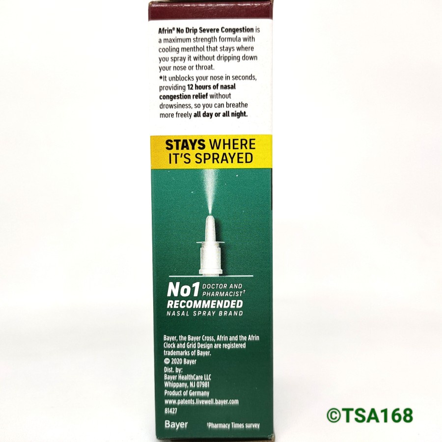 Afrin Original No Drip Severe Congestion 20 ml Nasal Hidung Tersumbat