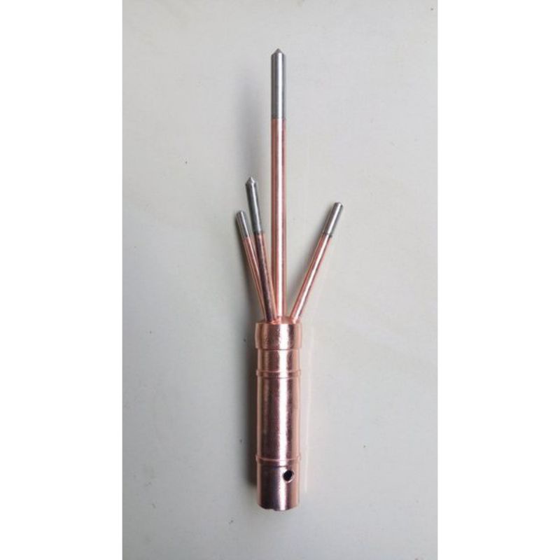 Tombak anti Petir / Splitzen Trisula / Treesula 3/4 inch kuningan