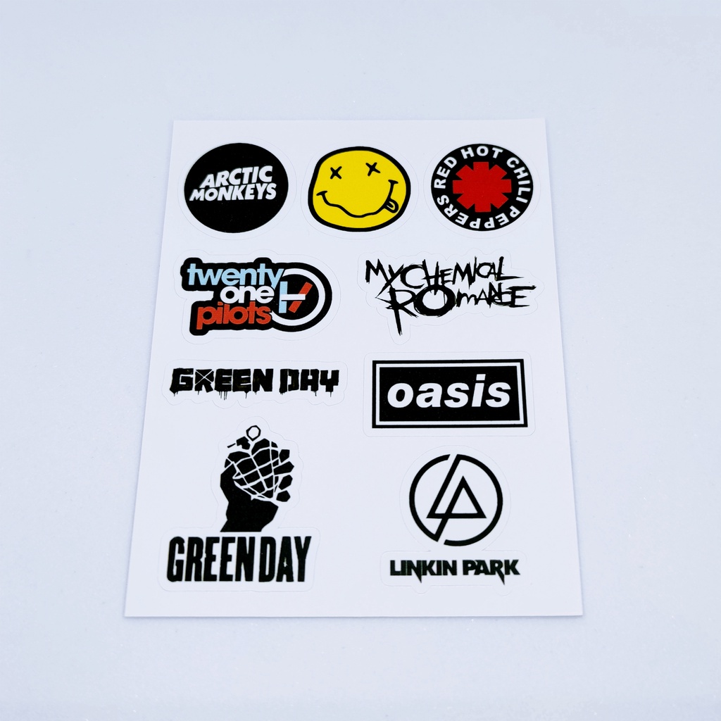 

Sticker Pack Oasis Linkinpark Green Day Nirvana