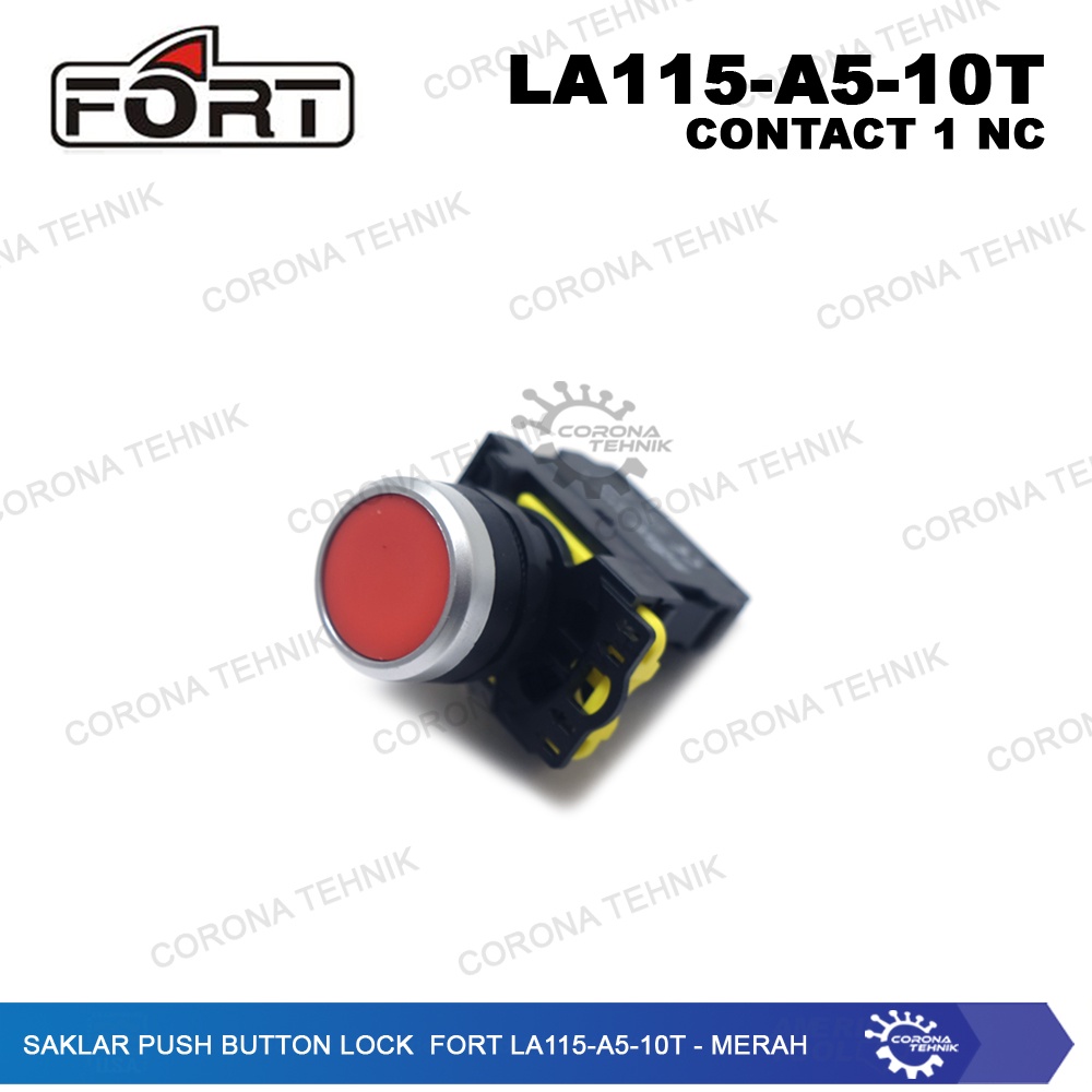 Saklar Push Button Lock FORT LA115-A5-10T