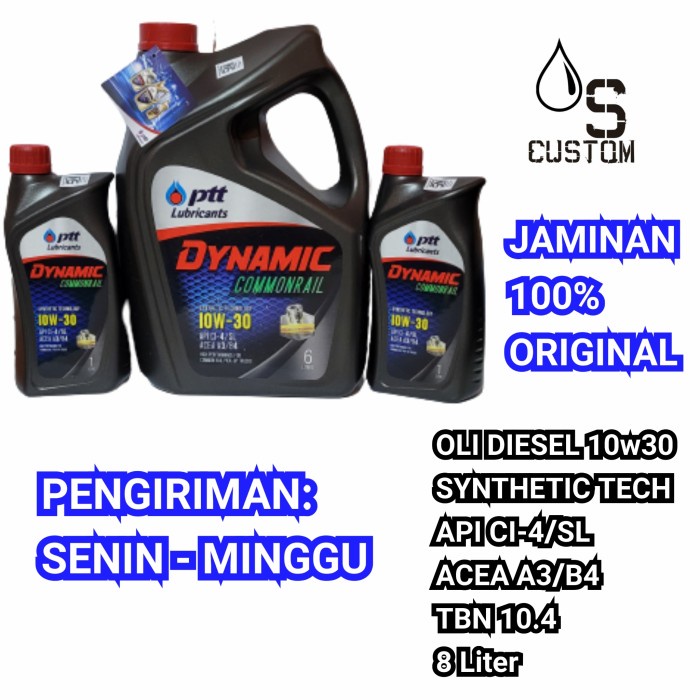 Oli Diesel PTT Dynamic 10w30 8L