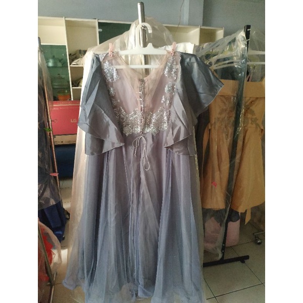 gaun big size murmer gaun jumbo murah baju pesta besar LD 130 ++