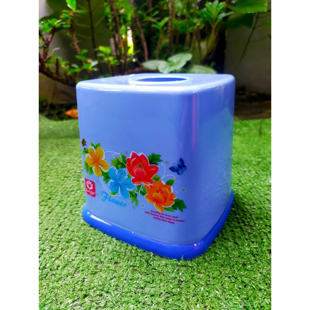 Sunlife kotak tissue flower / Tempat tissu kotak