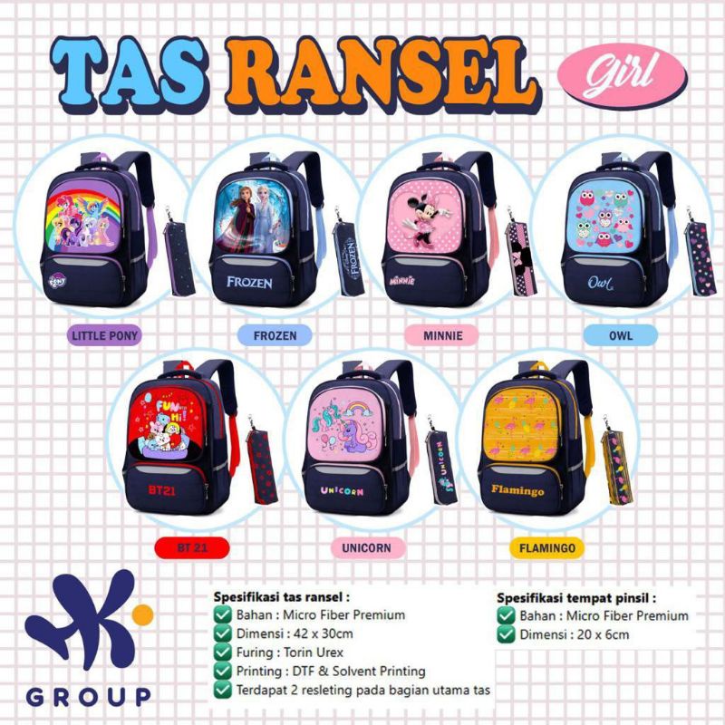Tas Ransel Anak HK Grup Model 1