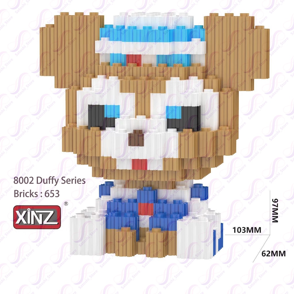 Viral |Satoshi_store |Nano Block Blocks Disney & Duffy Stella Lou Mini Series 02| Model Blok Mainan 