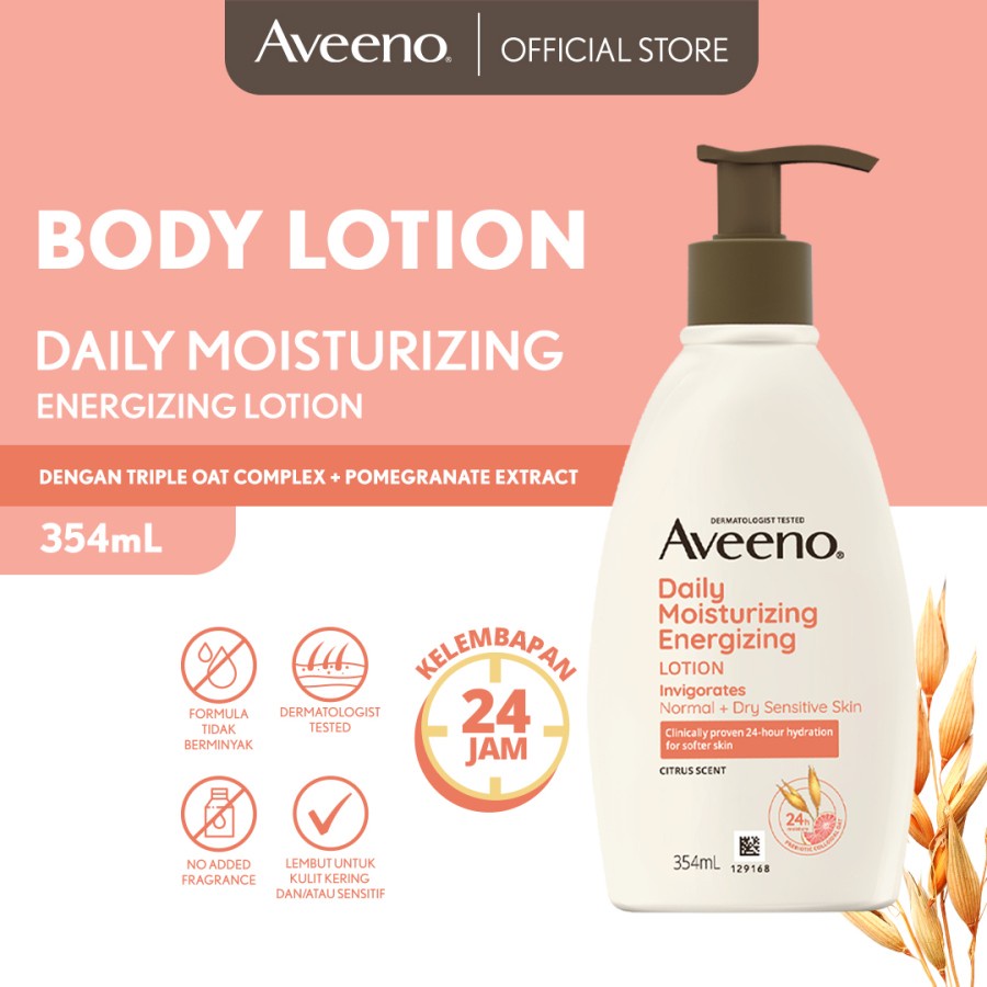 AVEENO Daily Moisturizing Energizing Lotion - Body Lotion 354mL